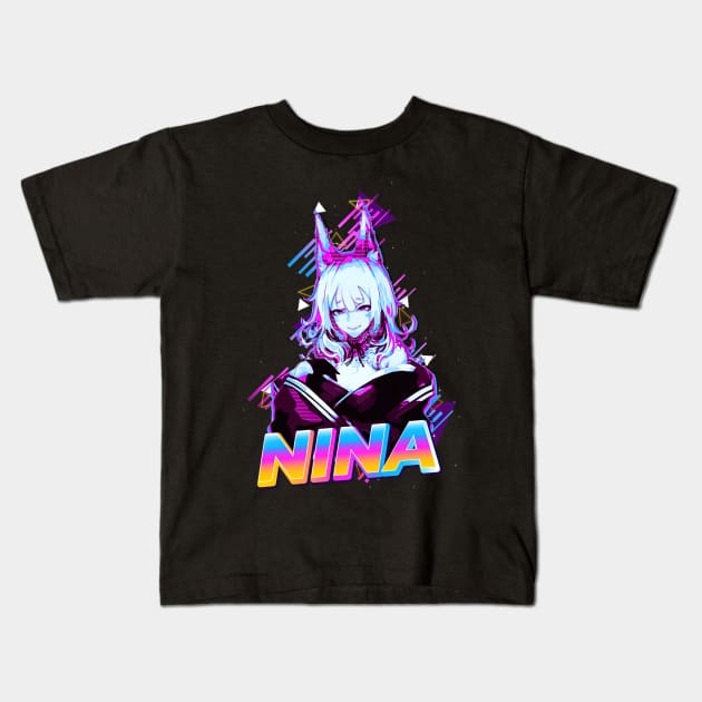 Nina Kosaka NIJISANJI Kids T-Shirt by ThomaneJohnson